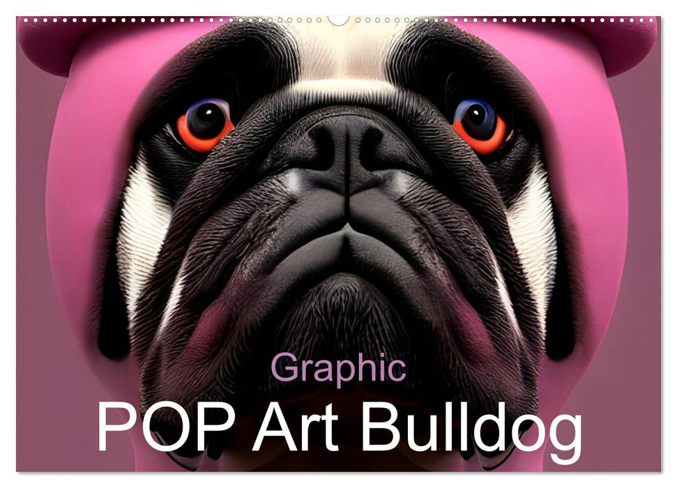 Graphic PoP Art Bulldogge (CALVENDO Wandkalender 2025)