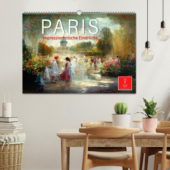 Paris - impressionistische Eindrücke (CALVENDO Wandkalender 2025)