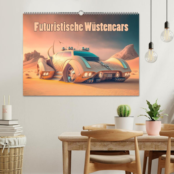 Futuristische Wüstencars (CALVENDO Wandkalender 2025)