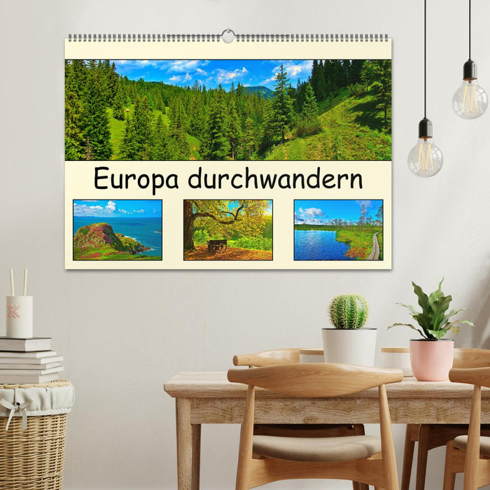 Europa durchwandern (CALVENDO Wandkalender 2025)