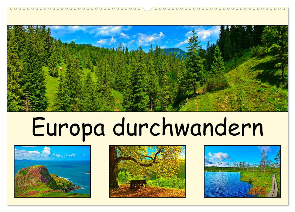 Europa durchwandern (CALVENDO Wandkalender 2025)