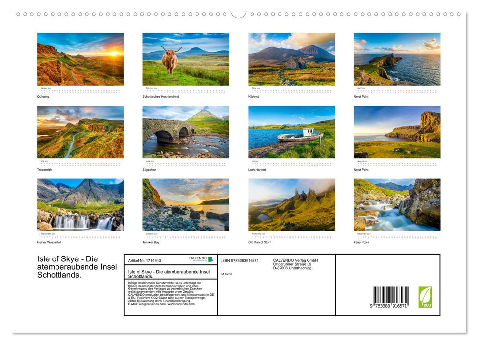 Isle of Skye - Die atemberaubende Insel Schottlands. (CALVENDO Premium Wandkalender 2025)