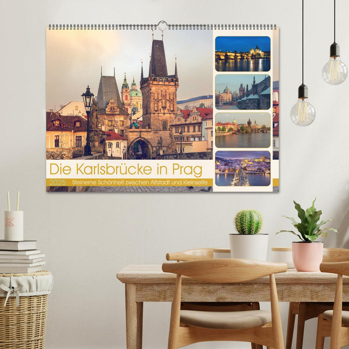 Die Karlsbrücke in Prag (CALVENDO Wandkalender 2025)