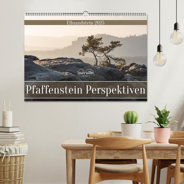 Pfaffenstein Perspektiven - Elbsandstein (CALVENDO Wandkalender 2025)