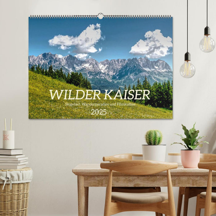 Wilder Kaiser - Skigebiet, Wanderparadies und Filmkulisse (CALVENDO Wandkalender 2025)