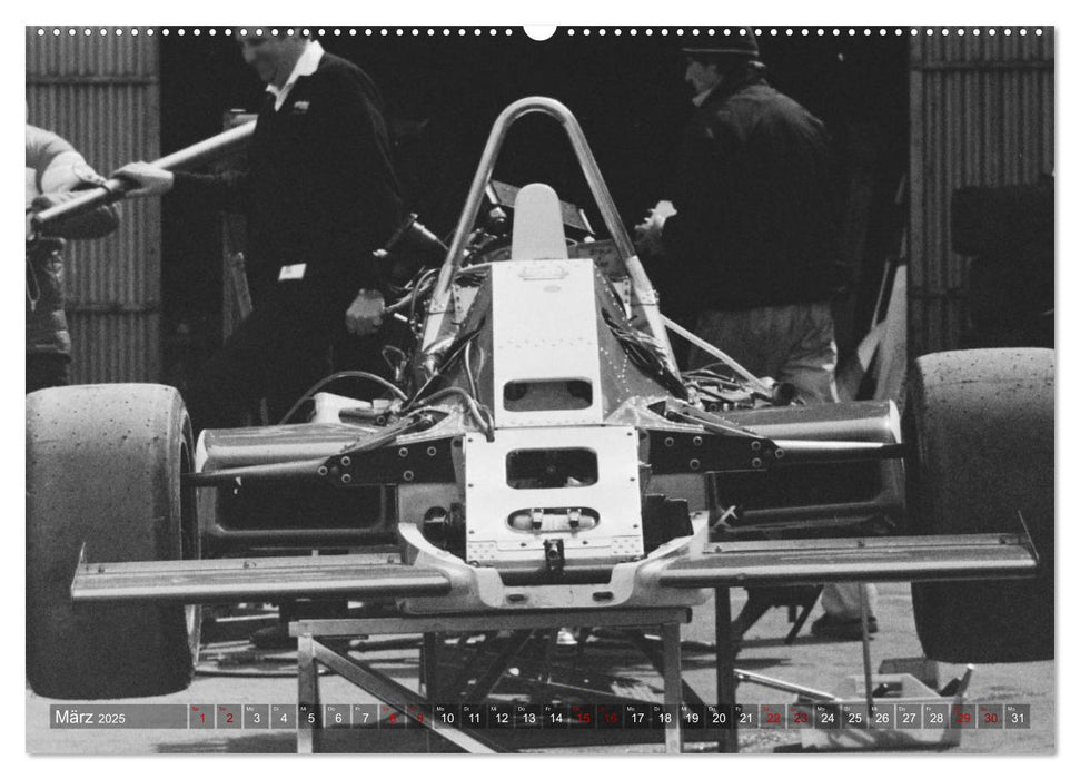 Formel, Rennen, Boxengasse 1971-´83 (CALVENDO Premium Wandkalender 2025)