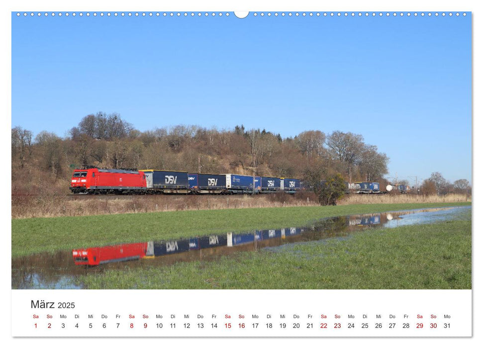 Die bunte Welt der Eisenbahn (CALVENDO Premium Wandkalender 2025)