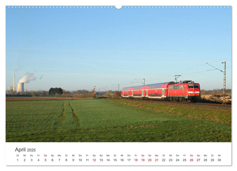 Die bunte Welt der Eisenbahn (CALVENDO Premium Wandkalender 2025)