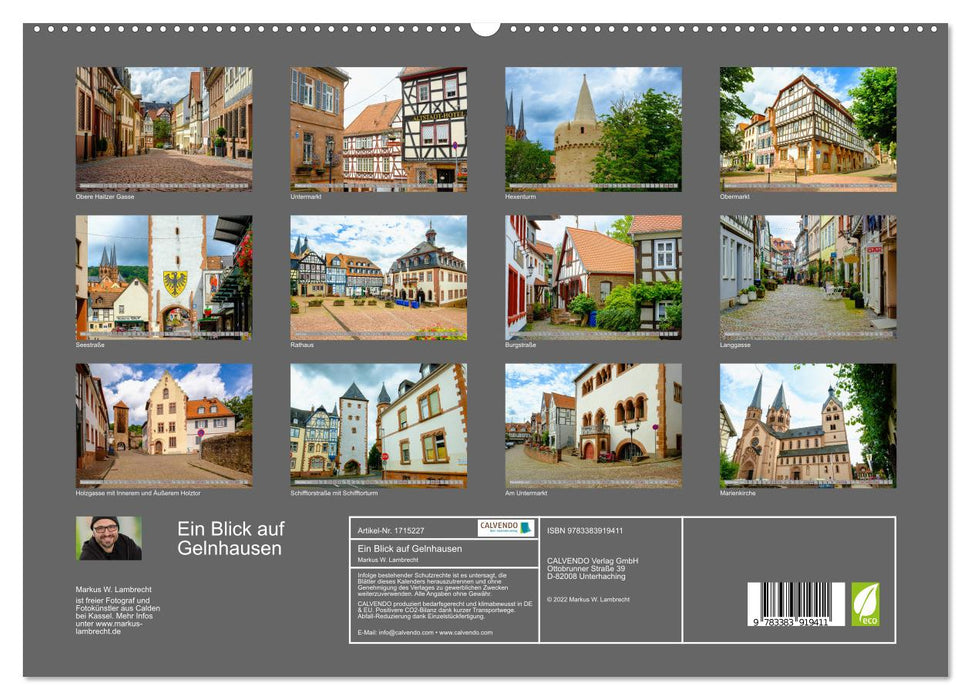 Ein Blick auf Gelnhausen (CALVENDO Premium Wandkalender 2025)