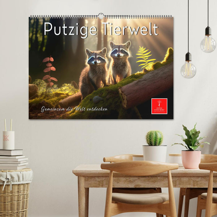 Putzige Tierwelt - gemeinsam die Welt entdecken (CALVENDO Wandkalender 2025)