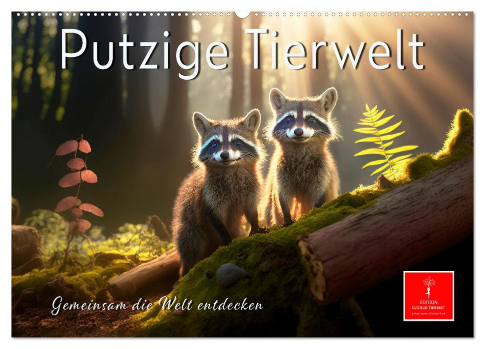 Putzige Tierwelt - gemeinsam die Welt entdecken (CALVENDO Wandkalender 2025)