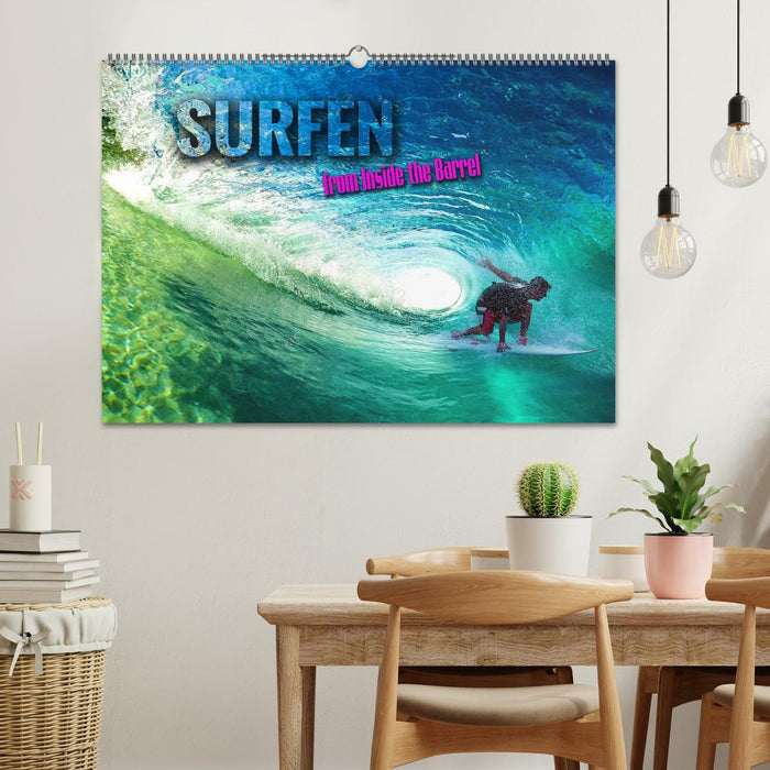 Surfen - from Inside the Barrel (CALVENDO Wandkalender 2025)