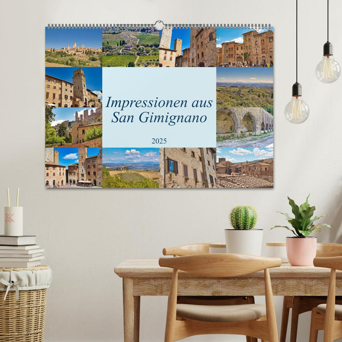 Impressionen aus San Gimignano (CALVENDO Wandkalender 2025)