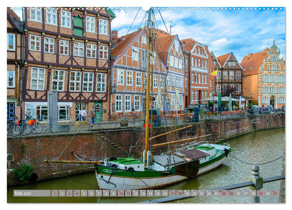 Ein Blick auf die Hansestadt Stade (CALVENDO Wandkalender 2025)