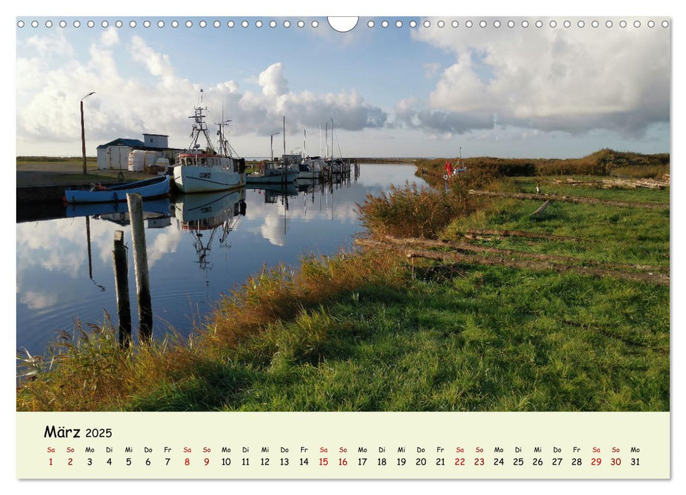 Unterwegs in Dänemark von der Nordsee bis zur Ostsee (CALVENDO Wandkalender 2025)