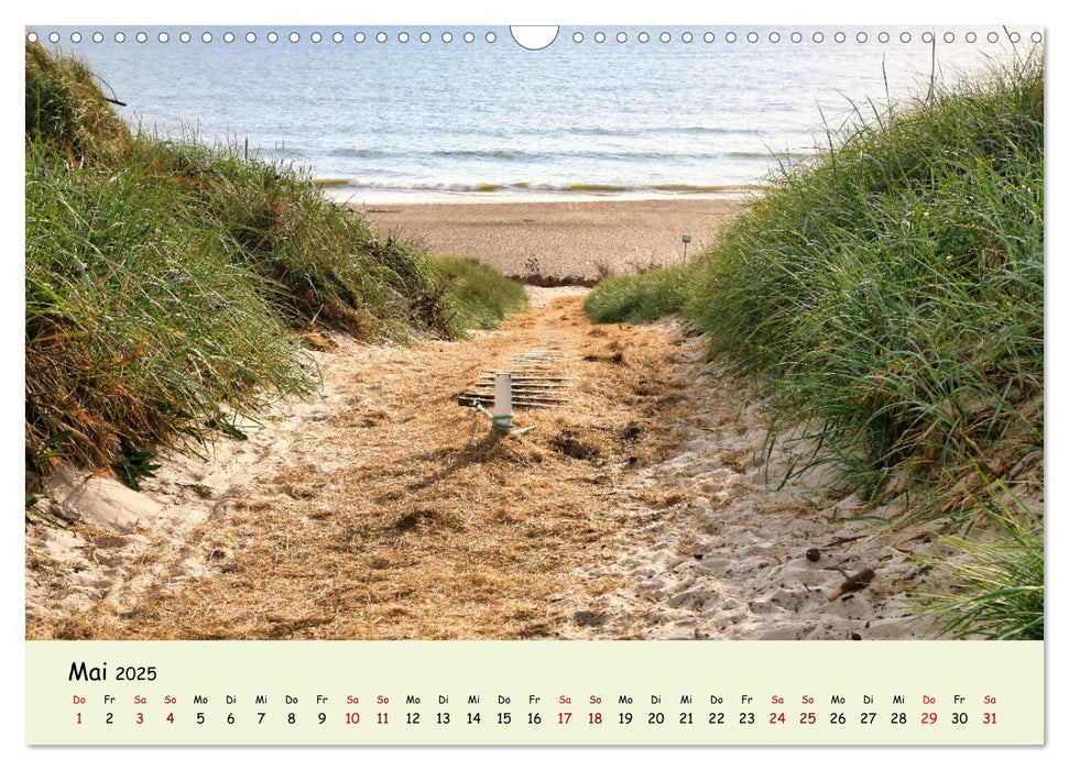 Unterwegs in Dänemark von der Nordsee bis zur Ostsee (CALVENDO Wandkalender 2025)