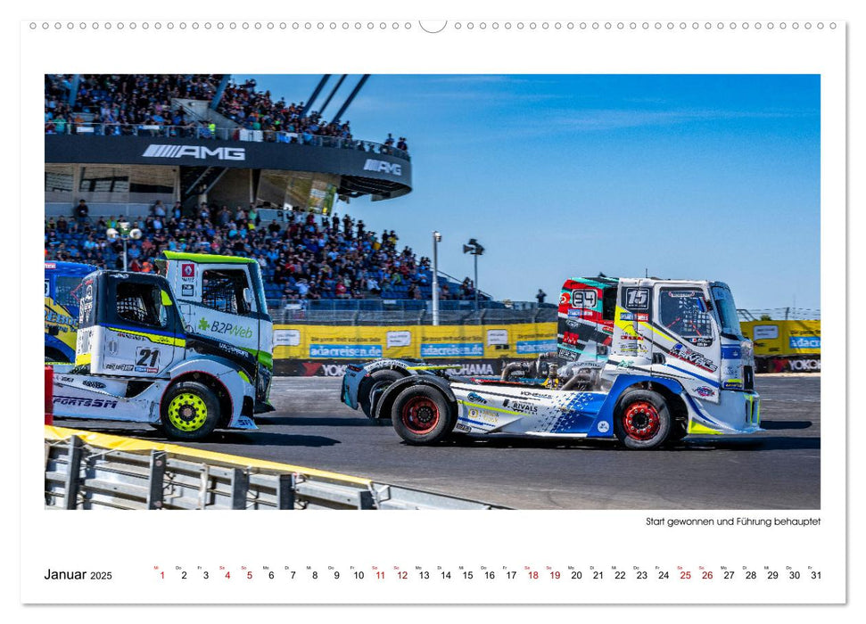 TRUCK RACING - Motorsport in XXL (CALVENDO Wandkalender 2025)