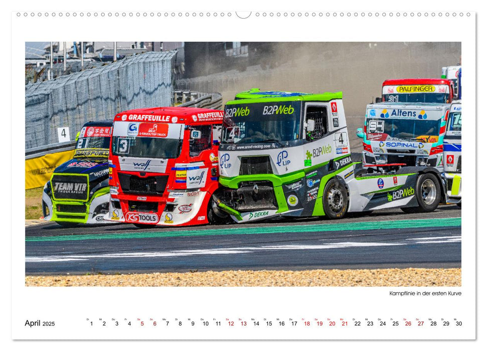 TRUCK RACING - Motorsport in XXL (CALVENDO Wandkalender 2025)