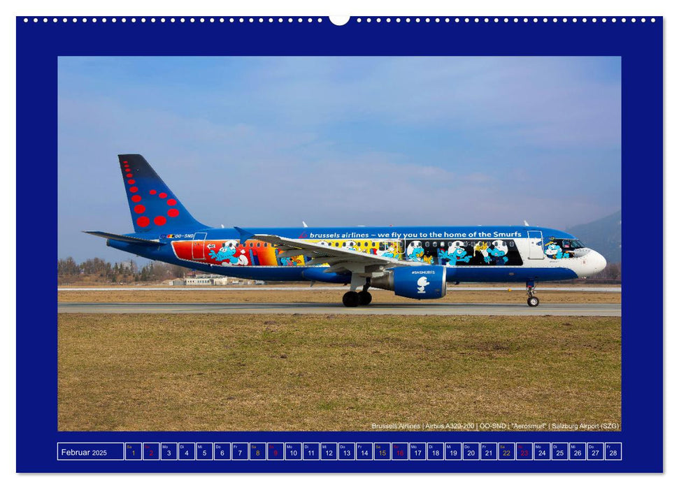 Bunte Airliner (CALVENDO Wandkalender 2025)