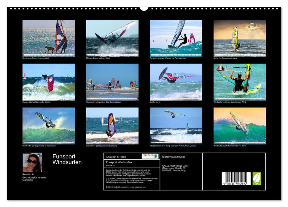 Funsport Windsurfen (CALVENDO Premium Wandkalender 2025)