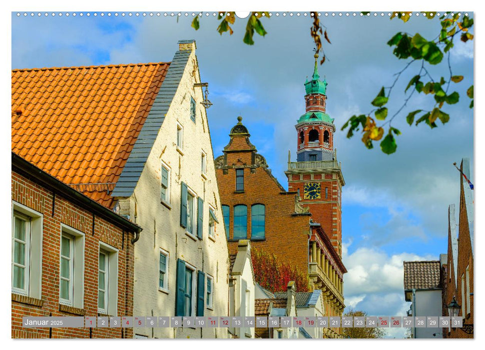 Ein Blick auf Leer (Ostfriesland) (CALVENDO Premium Wandkalender 2025)