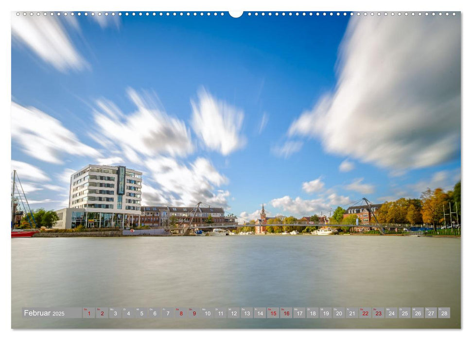 Ein Blick auf Leer (Ostfriesland) (CALVENDO Premium Wandkalender 2025)