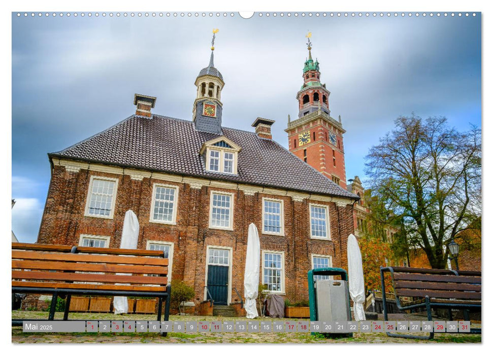 Ein Blick auf Leer (Ostfriesland) (CALVENDO Premium Wandkalender 2025)