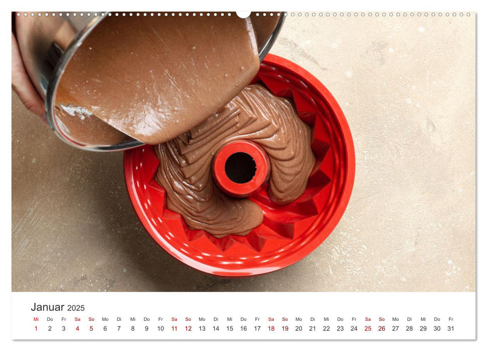 Backen mit Liebe - Selbstgemachtes von Zuhause (CALVENDO Premium Wandkalender 2025)