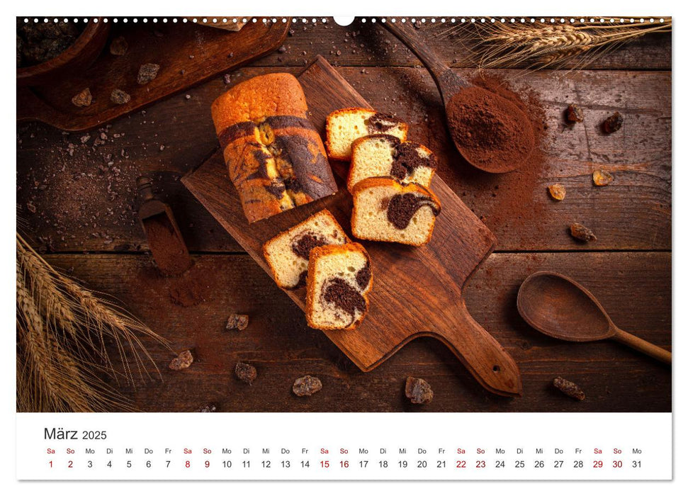 Backen mit Liebe - Selbstgemachtes von Zuhause (CALVENDO Premium Wandkalender 2025)