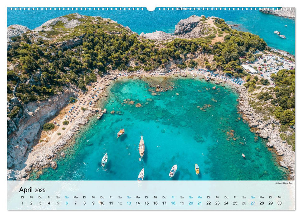 Rhodos - Die Highlights der Insel (CALVENDO Premium Wandkalender 2025)