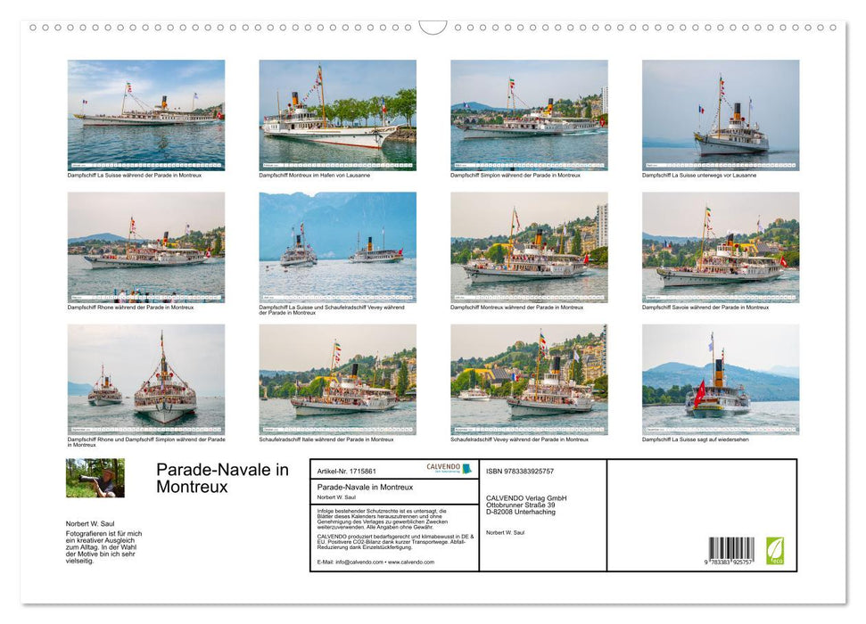 Parade-Navale in Montreux (CALVENDO Wandkalender 2025)