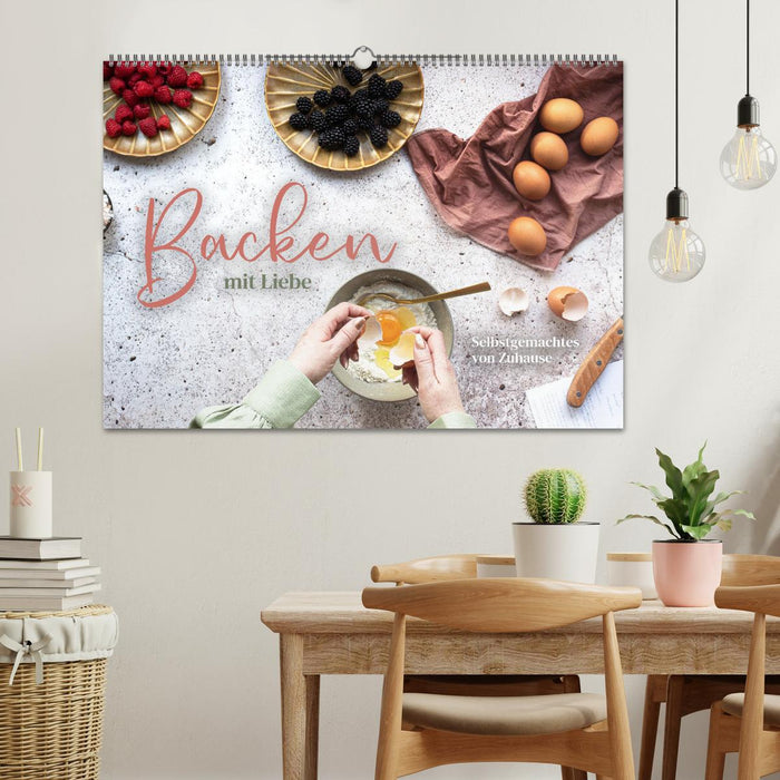 Backen mit Liebe - Selbstgemachtes von Zuhause (CALVENDO Wandkalender 2025)