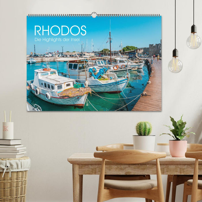 Rhodos - Die Highlights der Insel (CALVENDO Wandkalender 2025)