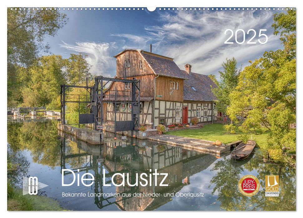 Die Lausitz - Landmarken der Nieder- und Oberlausitz (CALVENDO Wandkalender 2025)