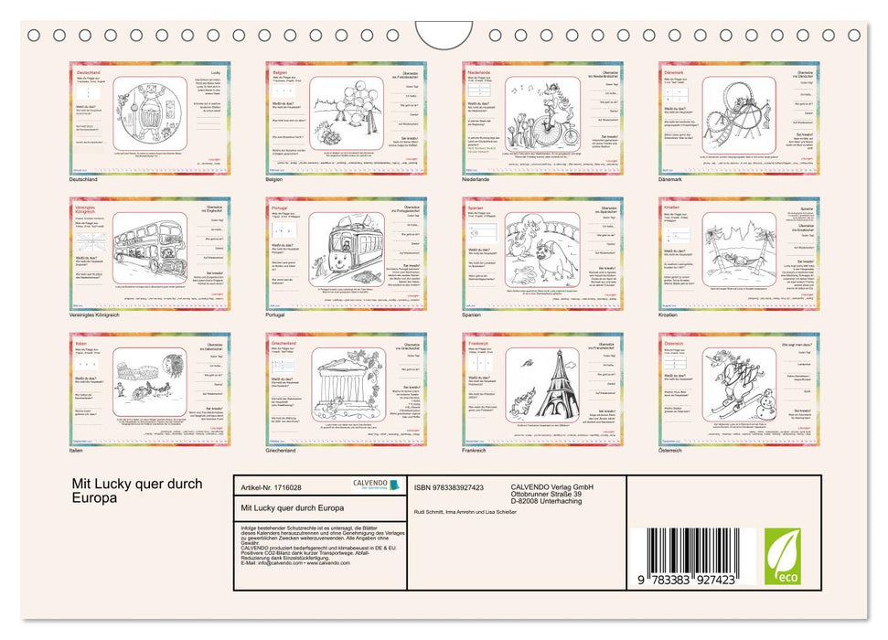 Mit Lucky quer durch Europa (CALVENDO Wandkalender 2025)