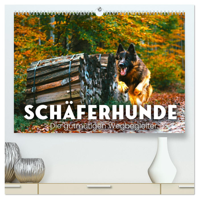 Schäferhunde - Die gutmütigen Wegbegleiter. (CALVENDO Premium Wandkalender 2025)