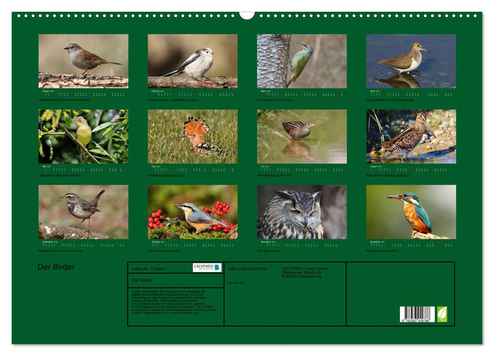 Der Birder (CALVENDO Wandkalender 2025)