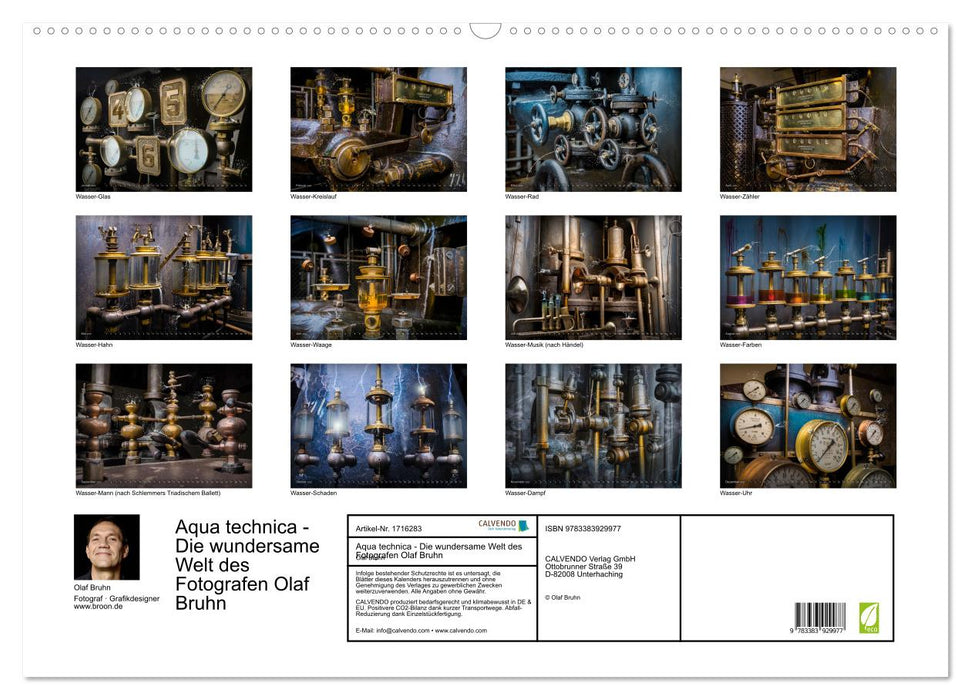 Aqua technica - Die wundersame Welt des Fotografen Olaf Bruhn (CALVENDO Wandkalender 2025)