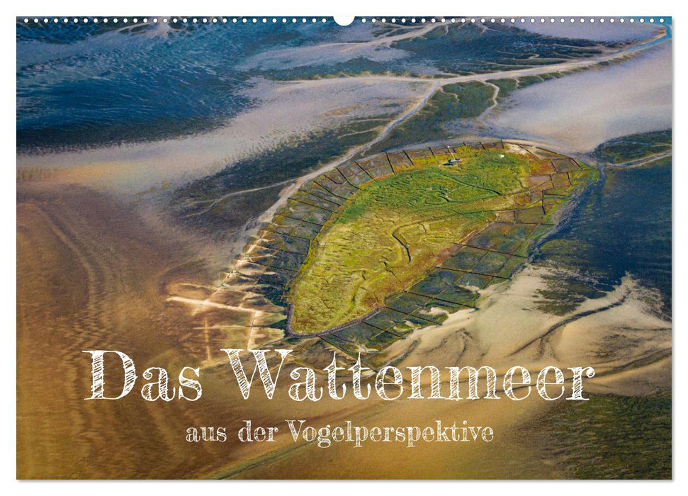 Das Wattenmeer aus der Vogelperspektive (CALVENDO Wandkalender 2025)