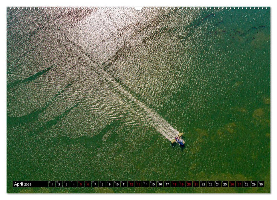 Das Wattenmeer aus der Vogelperspektive (CALVENDO Wandkalender 2025)