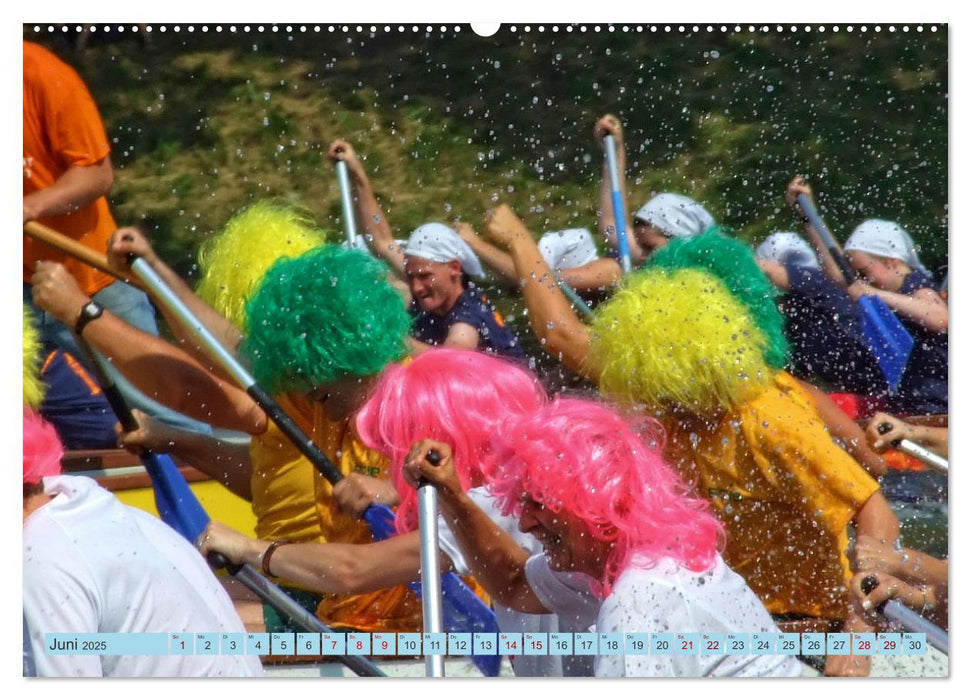 Lübecker Drachenboot Festival – Das sportliche Event im Lübecker Klughafen (CALVENDO Premium Wandkalender 2025)