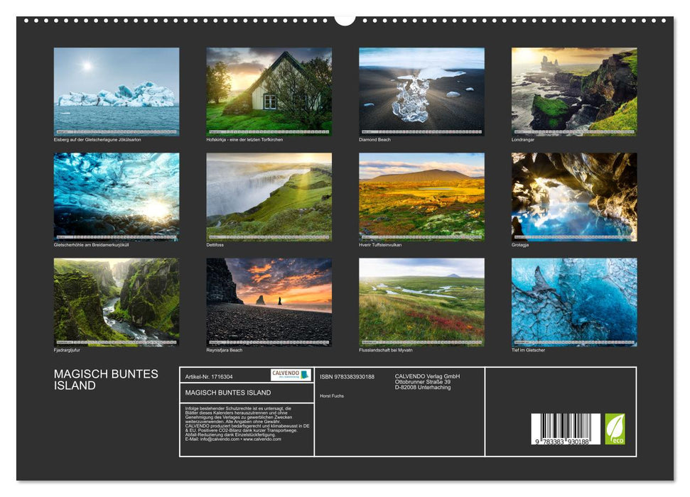 MAGISCH BUNTES ISLAND (CALVENDO Premium Wandkalender 2025)