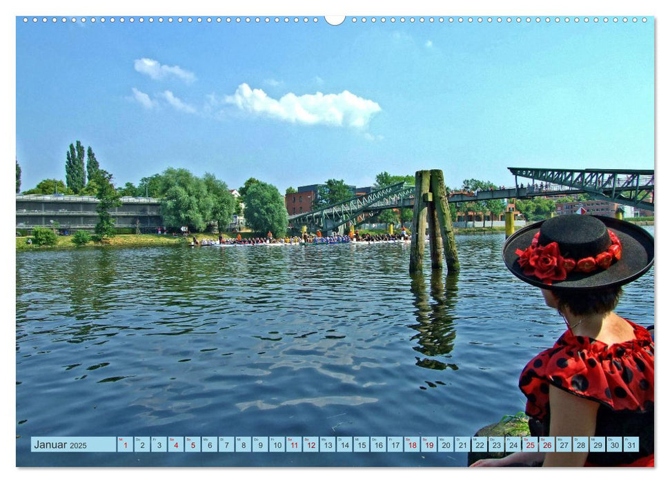 Lübecker Drachenboot Festival – Das sportliche Event im Lübecker Klughafen (CALVENDO Wandkalender 2025)