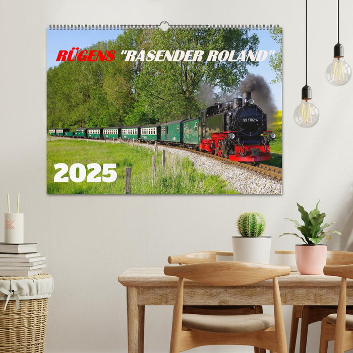 Rügens "rasender Roland" (CALVENDO Wandkalender 2025)