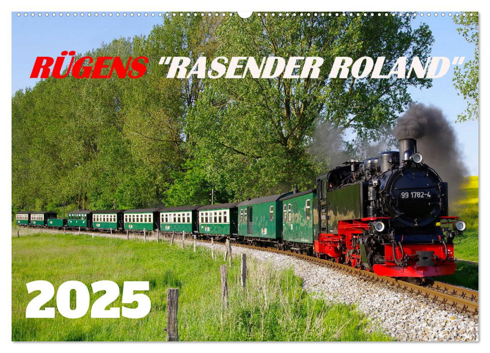 Rügens "rasender Roland" (CALVENDO Wandkalender 2025)