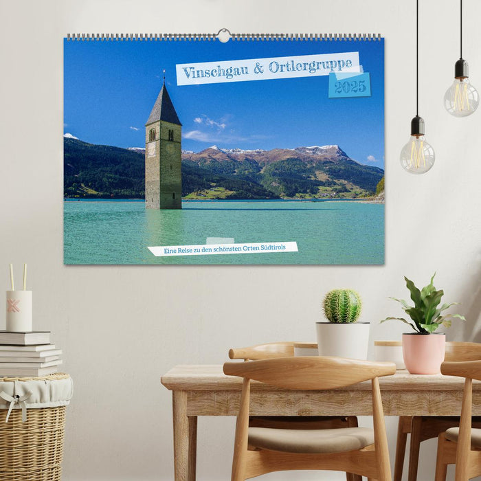 Vinschgau & Ortleralpen (CALVENDO Wandkalender 2025)