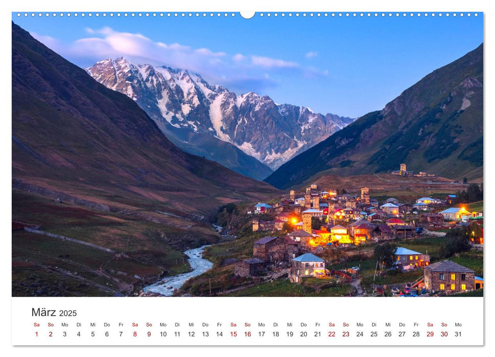 Georgien - Einmalige Landschaften (CALVENDO Premium Wandkalender 2025)