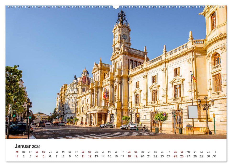 Valencia - Eine Stadt voller Kontraste. (CALVENDO Premium Wandkalender 2025)