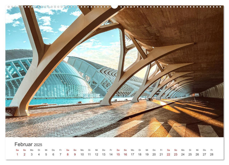 Valencia - Eine Stadt voller Kontraste. (CALVENDO Wandkalender 2025)