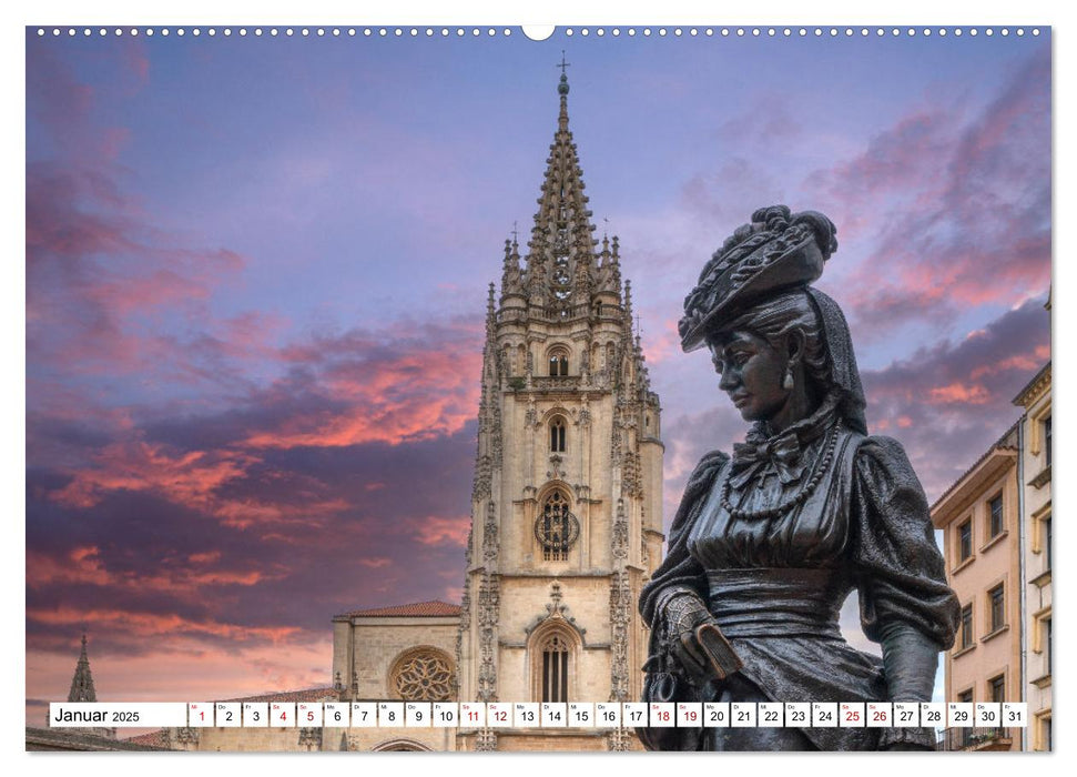 Unterwegs - Camino Primitivo. Zu Fuß auf der ältesten Route des Jakobsweges (CALVENDO Wandkalender 2025)